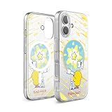 【elago】 iPhone 16 対応 ケース ラインフレンズ 公式 ライセンス MagSafe 対応 耐衝撃 スマホケース 可愛い マグセーフ カバー [ iPhone16 アイフォン 16 対応 ] Line Friends Yellow Sally MagSafe Hybrid Case サリースターズ