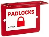 Brady Wall-Mount Unfilled Padlock Station, 4-Padlock Capacity [並行輸入品]