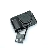 TP Original Ricoh GR4 専用 オープナブルタイプ ハンドメイド本革 ボディケース 互換 電池交換便利 底面開閉 ハンドメイド本革ハーフカメラケースバッグカバー (ブラック)