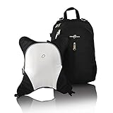 Obersee Rio Diaper Bag Backpack with Detachable Cooler, Black/White by Obersee