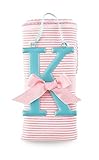 Mud Pie Cotton Receiving Blanket, K by Mud Pie [並行輸入品]