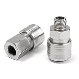 ILS - 2 pieces 1/4 EURO Air Line Hose Female Quick Release Compressor Fittings Connector"