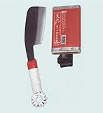 天六　共柄枝打鉈 ロープ巻　550g 1757　金星鉈（ナタ）