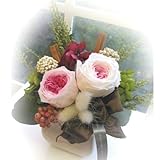 【敬老の日ギフト】ほんのり香る100%プリザーブドフラワーアレンジ　[アロマピュア　ミルフィーユ]