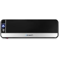 Devanti Ceramic Heater, 2000W Portable Electric Wall Mount Panel Strip  Heaters for Bedroom Indoor Home Room Warmool Space Heating, LED Swing Timer  Remote Control Black: Heating: Amazon.com.au