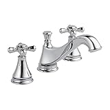 Delta KLDCA-WS-3595H295-CH Cassidy Lavatory Faucet Kit with Metal Cross Handles, Chrome Chrome [並行輸入
