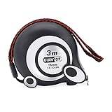 AmzBarley メジャー 巻尺 スケール オートロックメジャー コンベックス ロックタイプ 計測 3M　幅16㎜　2-3m