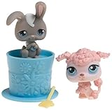 Littlest Pet Shop Pet Pairs - Poodle and Grey Bunny [並行輸入品]