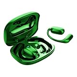 ワイヤレス 耳掛け式イヤホン「2025年最新」 業界トップBluetooth5.4瞬時接続 ブルートゥース イヤホン IPX7防水 最大120時間再生 耳掛け式 マイク付き スポーツ 片耳/両耳モード コンパクト/テレワーク/仕事/在宅勤務/運転/WEB会議/通勤/通学 iOS&Android対応 (green)