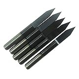 (SHINA )TiAIN/TINコーティング彫刻ビット PCB彫刻用　CNCビッド　ルータツール3.175mm　40度　0.1mm (5)