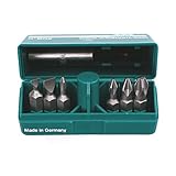 Wiha 71198 PokitPak Slotted and Phillips Titanium Coated Insert Bits in Molded Case [並行輸入品]