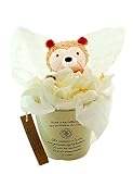 かわいい 花束 プレゼントプティットフラワー ラクーンクン　フラワーギフト ファイクフラワー　あらいぐま　アマリリス　誕生日　クリスマス
