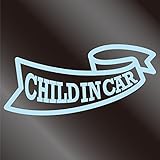 nc-smile CHILD IN CAR ステッカー リボン (ミルキーブルー)