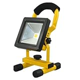 SQ LED投光器 充電式 10W 6500K ホワイト 防水防塵 持ち運び 長時間点灯 軽量 超薄型 防災用品