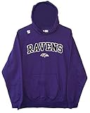Baltimore Ravens大人用サイズ2 x - large 2 x lフリースプルオーバーフード付きスウェットシャツ – パープル