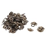 uxcell 掛け金 アンティーク ボックスラッチ 装飾 キャッチ 箱 掛け金 家庭用メタル ビンテージ スタイル スーツケース 引き出しブロンズトーン 30個入り