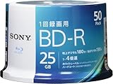 SONY BD-R 25GB 1回録画用 ブルーレイディスク 1-4倍速 ホワイトレーベル ハードコート 50枚パック　50BNR1VJPP4