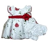 Sweet HeartローズInfant GirlsホワイトサテンパーティーHolidayドレスwith Rosette US サイズ: 12 Months カラー: ホワイト