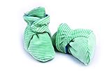Bum ChicooユニセックスソフトOrganic Cotton Baby Booties new-bornと3 – 4ヶ月の赤ちゃん カラー: グリーン