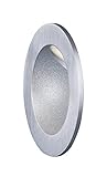 et2 e41404-sa Alumilux LEDアウトドア壁取り付け用燭台、サテンアルミニウム仕上げ、ガラス、PCB LED電球、50 W最大、ドライ安全性定格、2900 K Color Temp