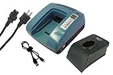 Powersmart MAKITA 194355-4、194356-2、BL7010 対応充電器 (グリーン)