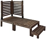 ウッドデッキ キット システムサンデッキ ボーダーフェンス付セット(幅72cm×2/デッキ2台/ステップ台)