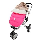 7 A.M. ENFANT Lamb Pod Cover for Strollers and Car-Seats, Neon Pink, Medium/Large by 7A.M. Enfant [並