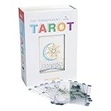 Nuyhgtr タロットカードデッキ、初心者フォーチュンセット、タロットリーディングカード、ポータブル透明デザイン、7.1x5x1.5インチ、カード78枚、学習スプレッド、エキスパートリーディング、旅行、日記、ギフトに最適