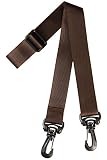 No BoRDER FABLT ショルダーベルト バッグ用 ストラップ [日本製] 太め [30mm幅] ブラウン SN30LBR