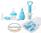 Kidsmile 6-Piece Medical Kit with Bonus Travel Case, Baby Infant Toddler BPA Free Medical Kit Medici