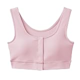 前あきブラジャー ラクブラ ノンワイヤー 挿入パッド付 【着脱しやすい】 術後 入院 乳がん セルフェア CI4055