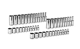 GearWrench 80314D 47 Piece 1/4' Drive 6 Point SAE/Metric Standard and Deep Socket Set [並行輸入品]