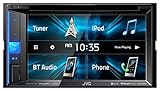 JVC KW-V250BTマルチメディアレシーバー。6.2インチ WVGAクリア抵抗タッチモニター、Bluetooth/13-Band EQ。