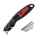 オリエンツール (ORIENTOOLS)　ユーティリティナイフ　ヘビーデューティナイフ　ロックバック 人間工学的　格納式　連発式　sk5ブレード3枚付き (一本)