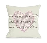 BentinホームDecor Mothers Hold Hands for moment 18x18 Pillow Cover 10712PL18C