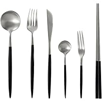 Amazon | andoo カトラリー セット おしゃれ (ディナースプーン+ナイフ