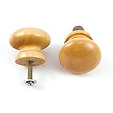 和風木製ツマミ 引き出し取っ手 ドア・キャビネット用ノブ オリジナル インテリアハンドル [20個]