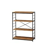 弘益 フリーラック4段 ブラウン VKR-4(BR) 約111×84×35cm