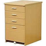 ライフスタイリングショップ サイドチェスト 幅44×奥行59cm デスク横 ライトブラウン FS-042LB FS-042LB