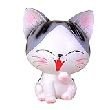 Baidecor樹脂Smile Cat Money Box Piggy Bank