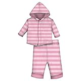 Magnificent赤ちゃんベビー女の子ホットピンクベリーベロアパーカーとパンツ