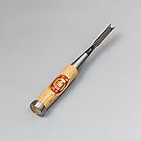 本職用 高級 木彫りのみ 鑿 赤樫柄 三角9mm