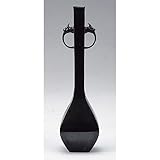 花入 唐銅 四方鶴首耳付花入 R7.5 x H26.5cm 能作一佳 木箱入