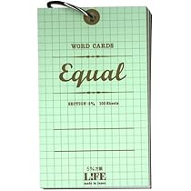 Amazon | ライフ イコール 単語カード 5×3サイズ 方眼【ミントグリーン