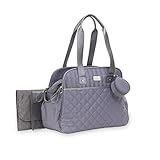 Carter's Total Triple Compartment Tote Diaper Bag with Pacifier Holder Grey [並行輸入品]