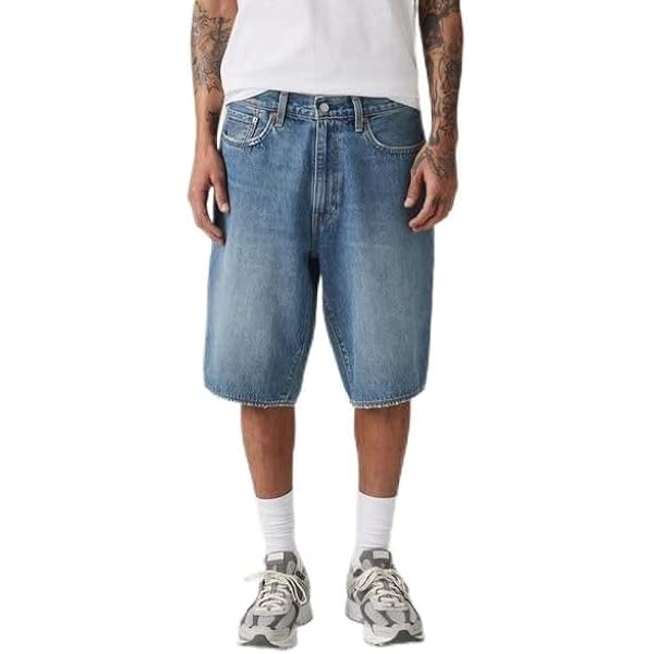 Amazon.co.jp: [リーバイス] 468(TM) ルーズ ショートパンツ ダーク