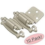 Cosmas 17328-snサテンニッケルキャビネットヒンジ3 / 8 "インセット(ペア) [ 17328-sn ] – 10ペアパック