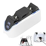 用コントローラー充電ステーション、LED充電インジケーター付きプレイステーション5用高速充電ACアダプター付きデュアルコントローラー充電ドックステーション