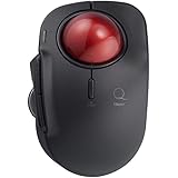 ナカバヤシ(Nakabayashi) Digio2 トラックボールマウス 小型 Bluetooth 5ボタン レーザー式 人差し指 ブラック MUS-TBLF185BK