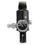 5 / 8インチ18unfスレッドペイントバルブボールレギュレータ3000psi HPAエアタンク出力800psi